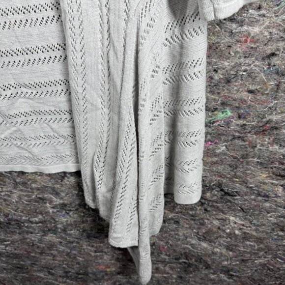 Alfani Cardigan Sweater Womens XL Gray Long Sleeve Open‎ Front Lightweight Knit - Picture 5 of 11